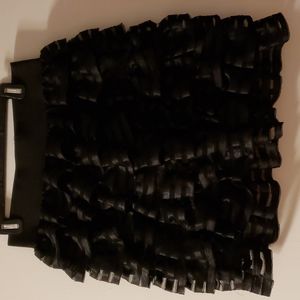 Black tiered h&m skirt medium